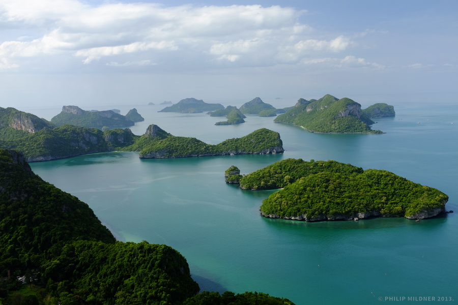 View over the Ang Thong marine park.